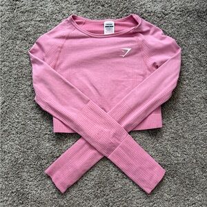 gym shark longsleeve crop